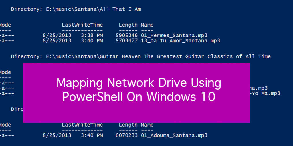 Mapping Network Drive Using PowerShell 1024x512 